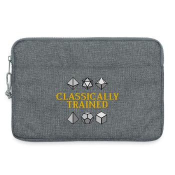 Classically Trained Geometric Dice - Laptop bag 13" - heather grey - Front