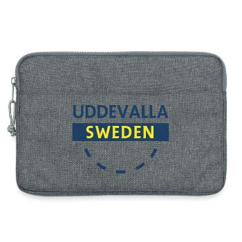 Cercle d’emblème nordique de la Suède - Sacoche pour ordinateur portable 13 pouces - gris chiné - Devant