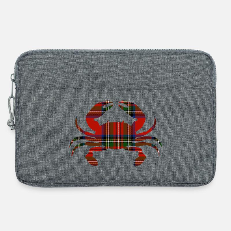 Tartankrabbe - Laptoptasche 13" - Grau meliert