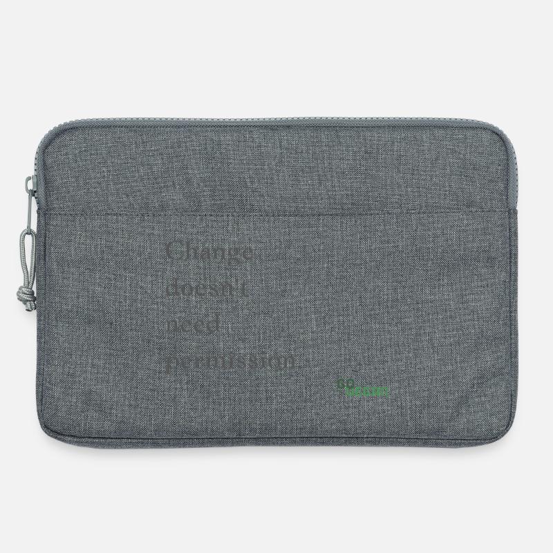 Change does not need permission - Laptop bag 13" - heather grey