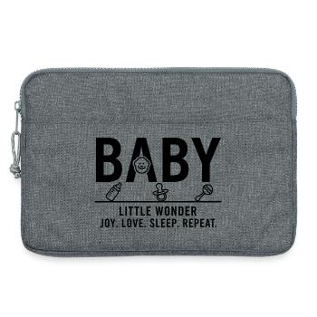 Baby Little Wonder Minimalist Design - Laptop bag 13" - heather grey - Front