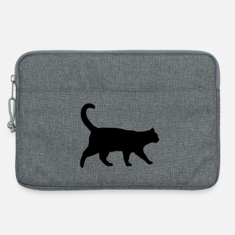 Katze - Laptoptasche 13" - Grau meliert