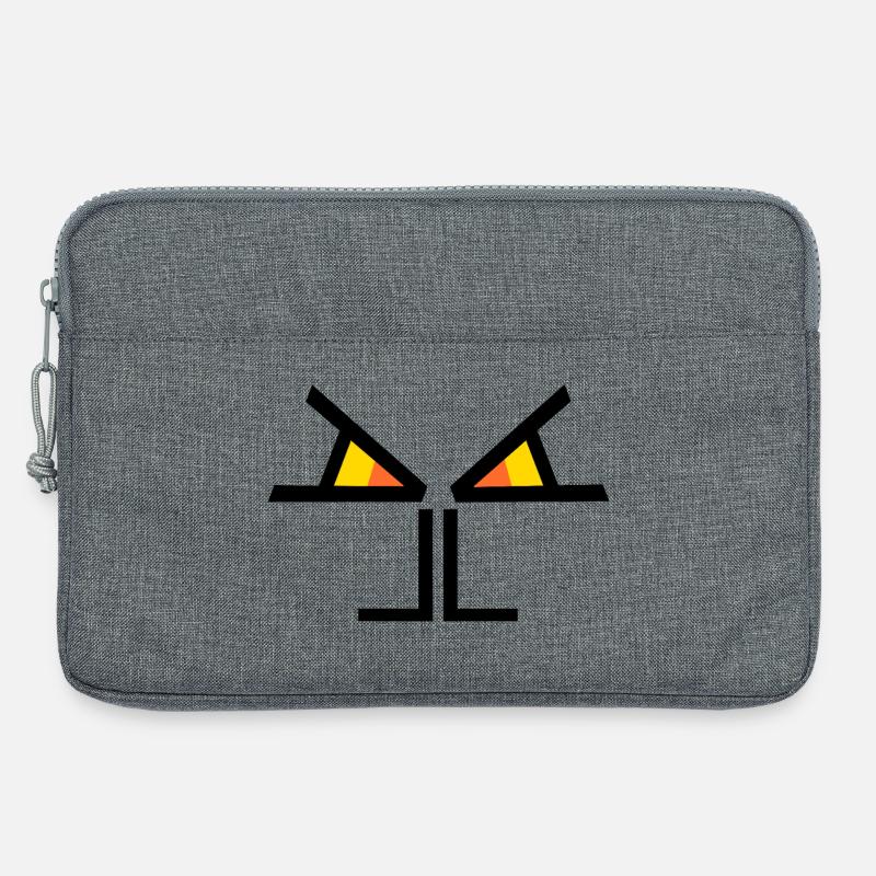 Die Augen sehen dich SCHWARZ - Laptoptasche 13" - Grau meliert