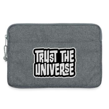 Trust The Universe Spirituell Universum Zitat Logo - Laptoptasche 13" - Grau meliert - Vorne