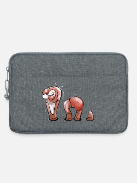 Wurmi - Laptoptasche 13" - Grau meliert