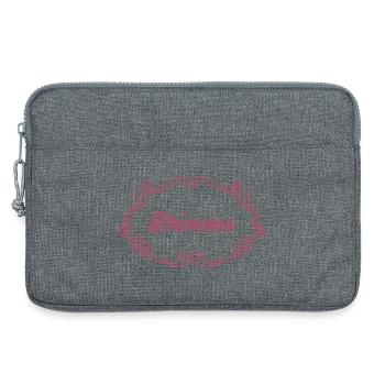 Rosa Prinzessin Schnörkelrahmen - Laptoptasche 13" - Grau meliert - Vorne