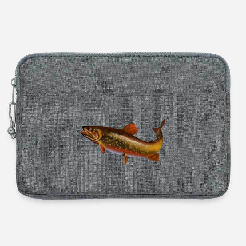 Fisch - Laptoptasche 13" - Grau meliert