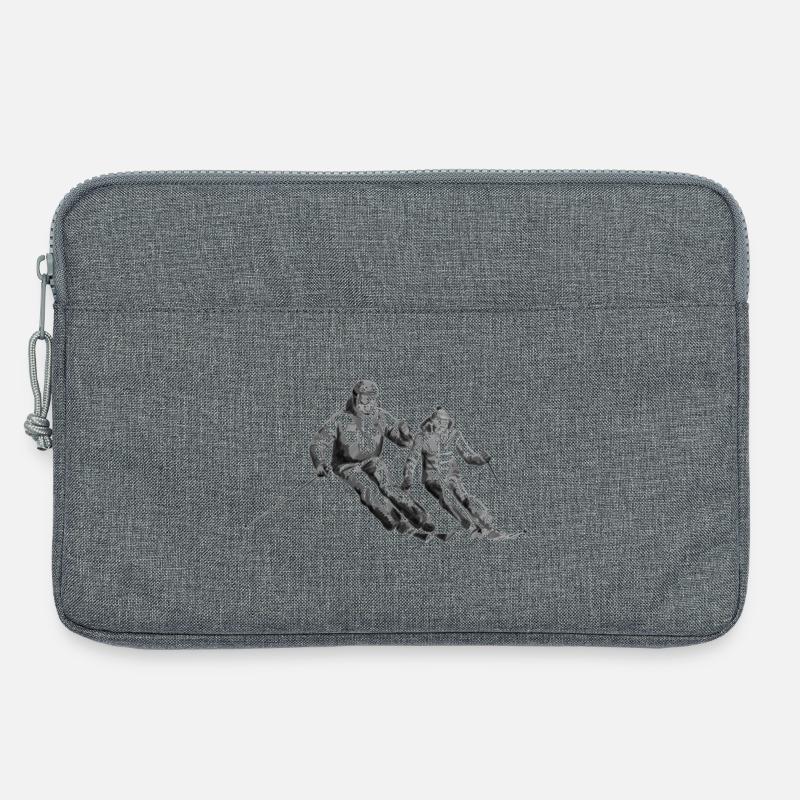 Ski Paar - Laptoptasche 13" - Grau meliert