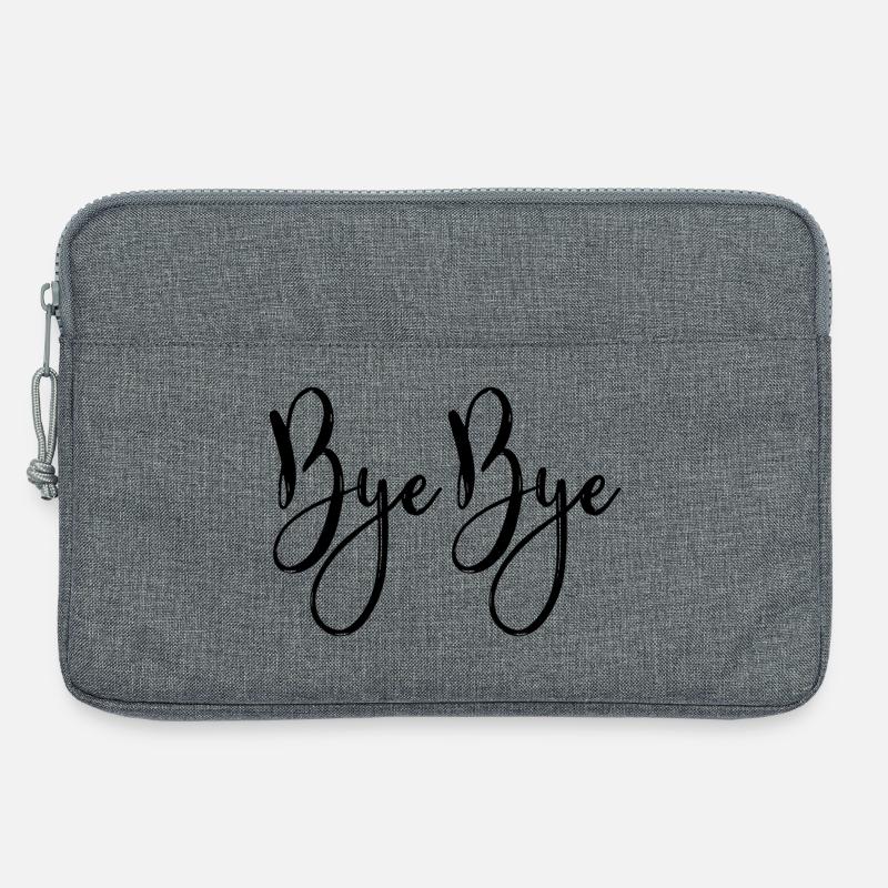 Bye Bye - Laptoptasche 13" - Grau meliert