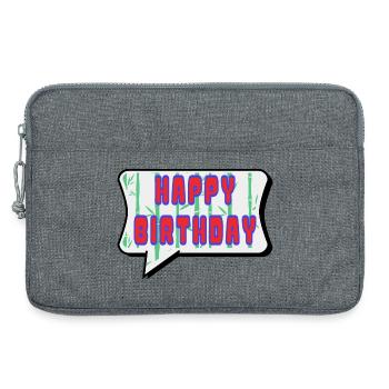 ALLES GUTE ZUM GEBURTSTAG. ALLES GUTE ZUM GEBURTSTAG. JAHRESTAG. - Laptoptasche 13" - Grau meliert - Vorne