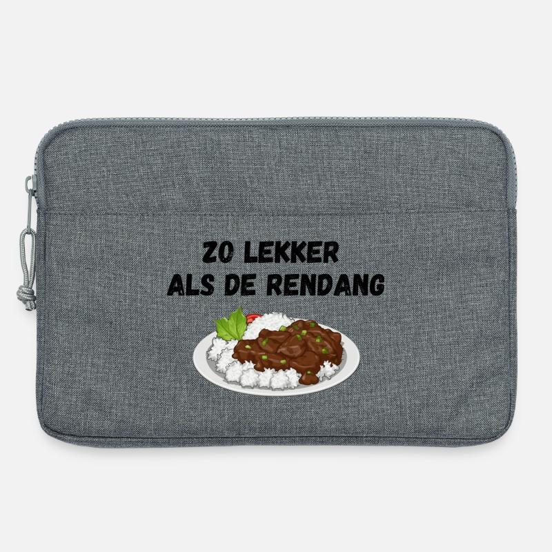 So lecker wie der Rendang - Laptoptasche 13" - Grau meliert