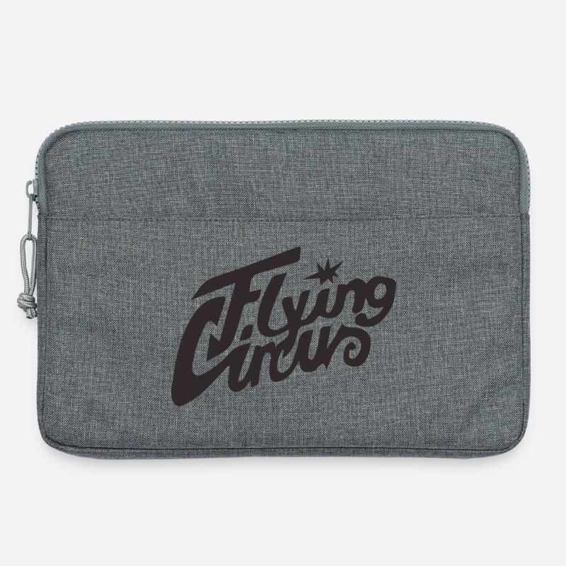 "Flying Circus" Vintage Script - Laptop bag 13" - heather grey