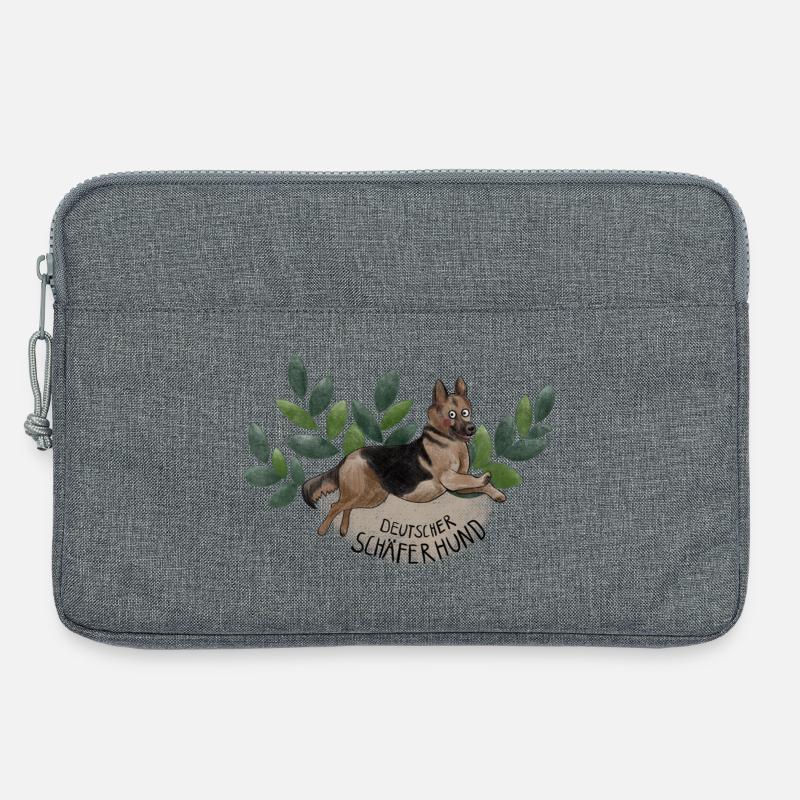 German Shepherd Botanika - Laptop bag 13" - heather grey