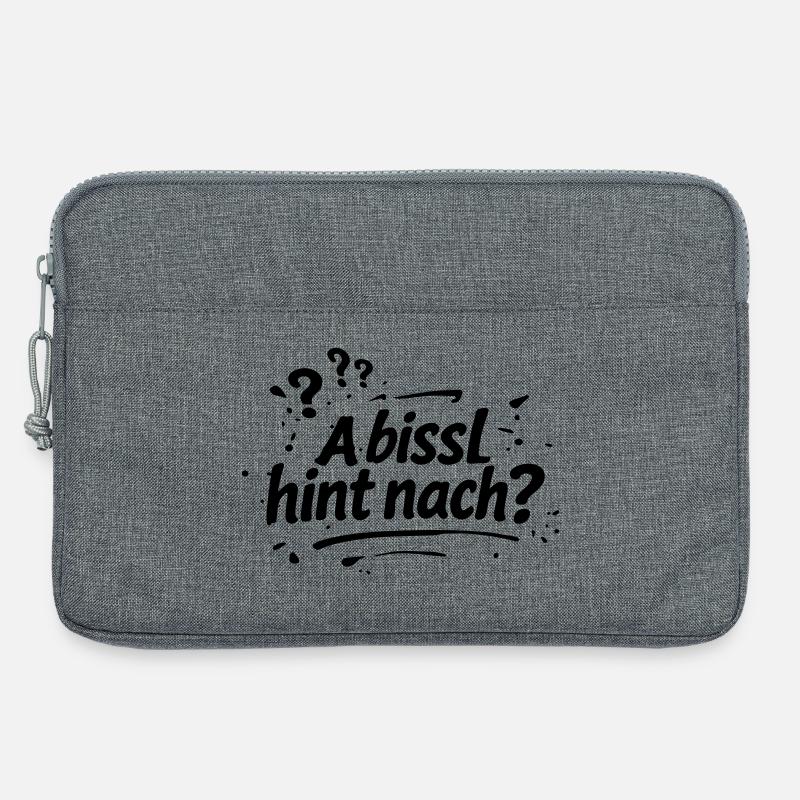 A bissel hint nach - Laptoptasche 13" - Grau meliert