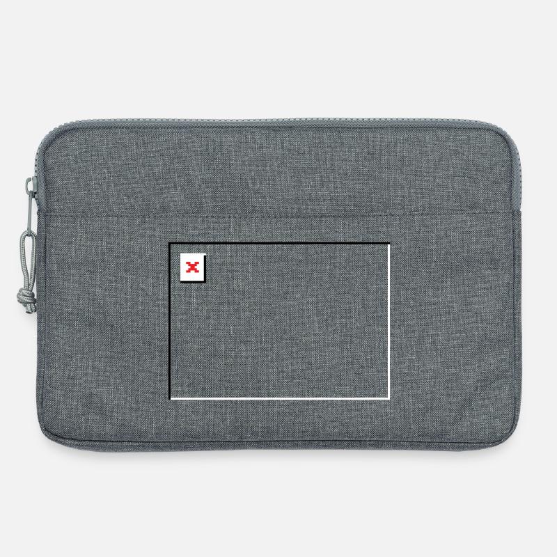 Missing Image – File Not Found Querformat - Laptoptasche 13" - Grau meliert