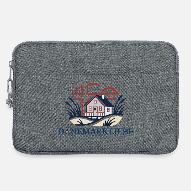 Dänemarkliebe - Ein Statement mit Aussagekraft - Laptoptasche 13" - Grau meliert