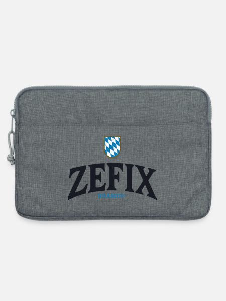 ZEFIX Bavarian Crest - Laptoptasche 13" - Grau meliert