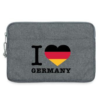 I love Germany | Herz | Heart - Sacoche pour ordinateur portable 13 pouces - gris chiné - Devant