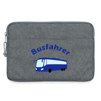 Busfahrer Design - Laptoptasche 13" - Grau meliert - Vorne