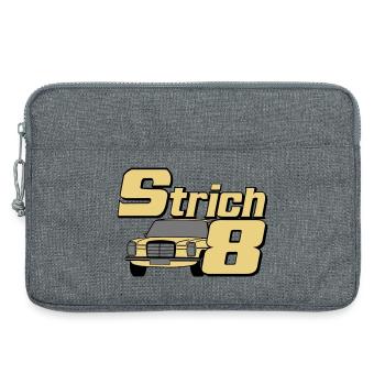 MB W115 W114 , Strich 8 , Oldtimer Kult (25) - Laptoptasche 13" - Grau meliert - Vorne