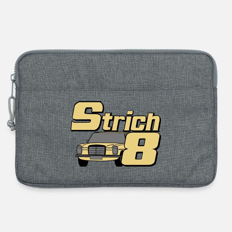 MB W115 W114 , Strich 8 , Oldtimer Kult (25) - Laptoptasche 13" - Grau meliert