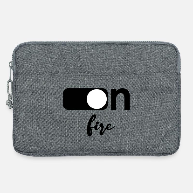 On fire - Laptoptasche 13" - Grau meliert