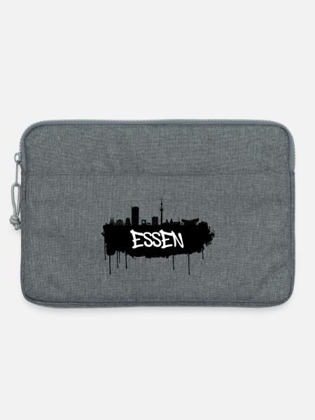 Essen Graffiti Skyline - Laptoptasche 13" - Grau meliert