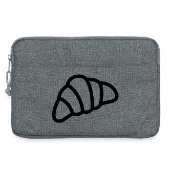 croissant - Sacoche pour ordinateur portable 13 pouces - gris chiné - Devant
