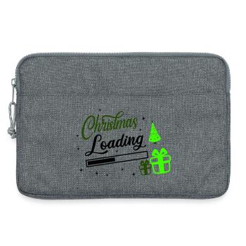 Christmas Loading - Laptop bag 13" - heather grey - Front