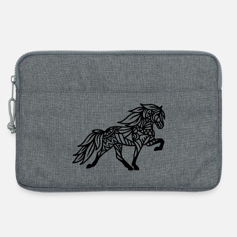 Mandala Tölter - Laptoptasche 13" - Grau meliert