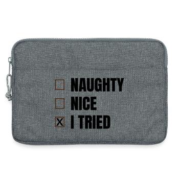 Christmas - Laptop bag 13" - heather grey - Front