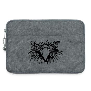 Böser Greif,Vogel,Geier,Adler,Raubvogel - Laptoptasche 13" - Grau meliert - Vorne