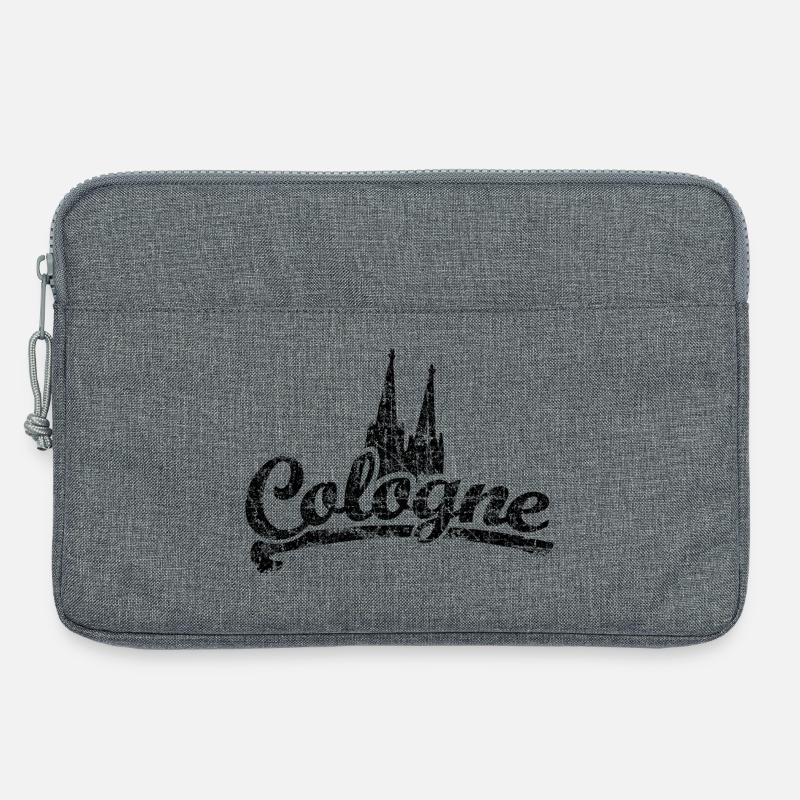 Köln Cologne Classic mit Kölner Dom (Vintage) - Laptoptasche 13" - Grau meliert