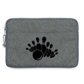 sport kegeln - Laptoptasche 13" - Grau meliert - Vorne