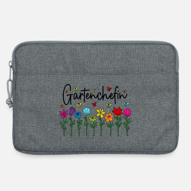 Garten Chefin Blumen Gartenarbeit Gartenchefin - Laptoptasche 13" - Grau meliert