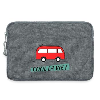 RETRAITE. BONNE RETRAITE. JOYEUSE RETRAITE - Sacoche pour ordinateur portable 13 pouces - gris chiné - Devant