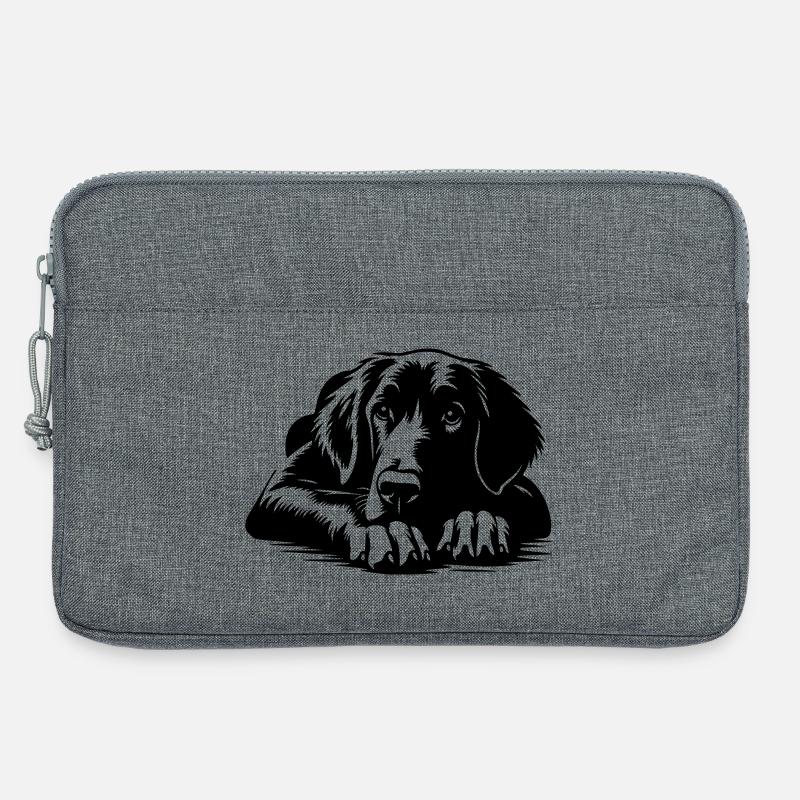 Flat-coated Retriever - Laptop bag 13" - heather grey