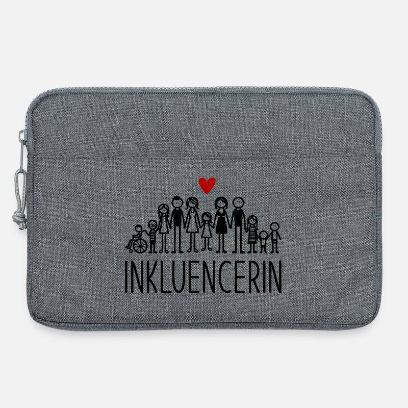 Inkluencerin - Laptoptasche 13" - Grau meliert