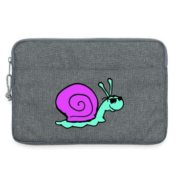 Snail Sunglasses Cool Black Glasses Smile - Laptop bag 13" - heather grey - Front