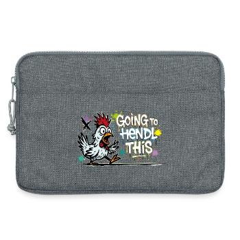 Going to Hendl This Graffiti Denglisch Spruch - Laptoptasche 13" - Grau meliert - Vorne