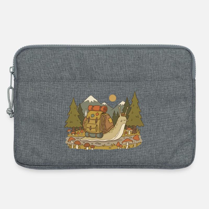 Waldpfad Rucksackabenteuer - Laptoptasche 13" - Grau meliert