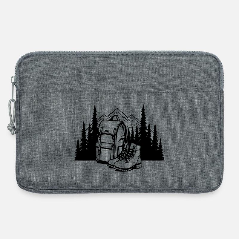 Absolute black, where it all begins - Laptop bag 13" - heather grey