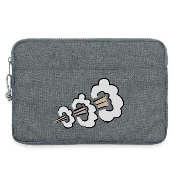 Explosion bruyante de pets Humour Toilet Nuage comique - Sacoche pour ordinateur portable 13 pouces - gris chiné - Devant