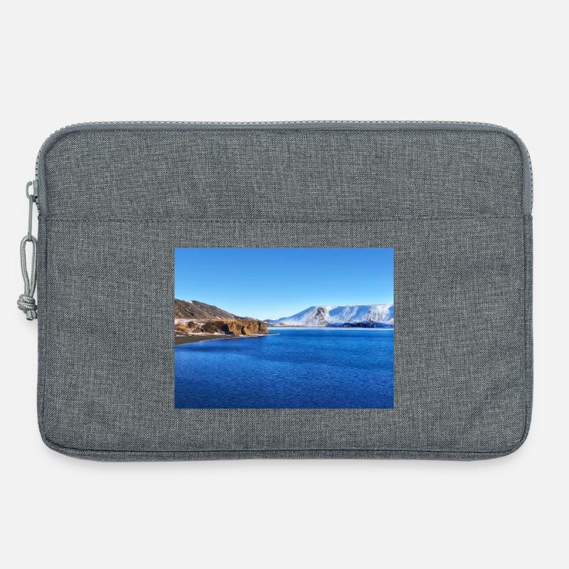 Arktische Traumberge - Laptoptasche 13" - Grau meliert