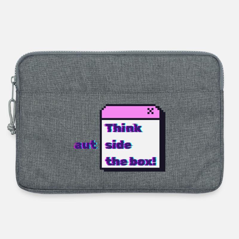 Think autside the box - Glitch - Laptoptasche 13" - Grau meliert