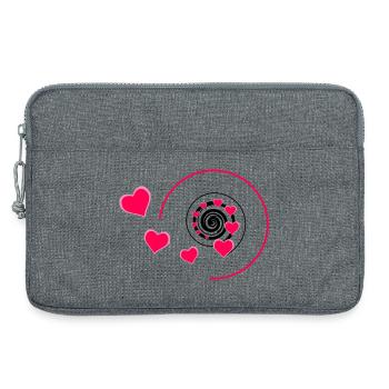 Love - Laptoptasche 13" - Grau meliert - Vorne