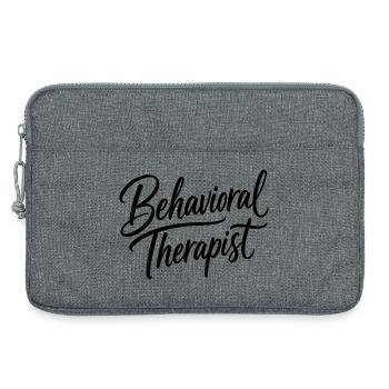 Behavioural therapist, school behaviour technician - Laptop bag 13" - heather grey - Front