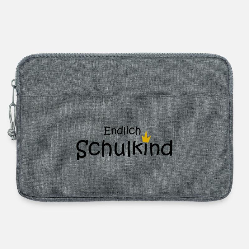 endlich Schulkind - Laptoptasche 13" - Grau meliert
