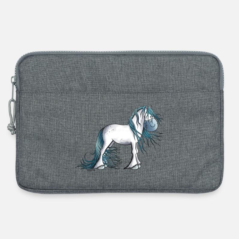 Fantasy Pferd - Laptoptasche 13" - Grau meliert
