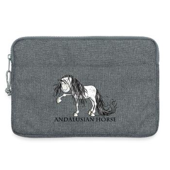 Süßer Andalusier - Laptoptasche 13" - Grau meliert - Vorne